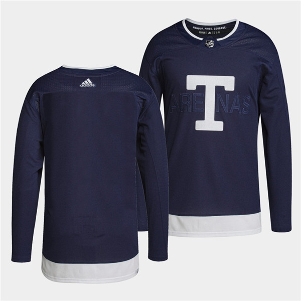 Men's Navy Toronto Maple Leafs Blank 2022 Heritage Classic Stitched Jersey